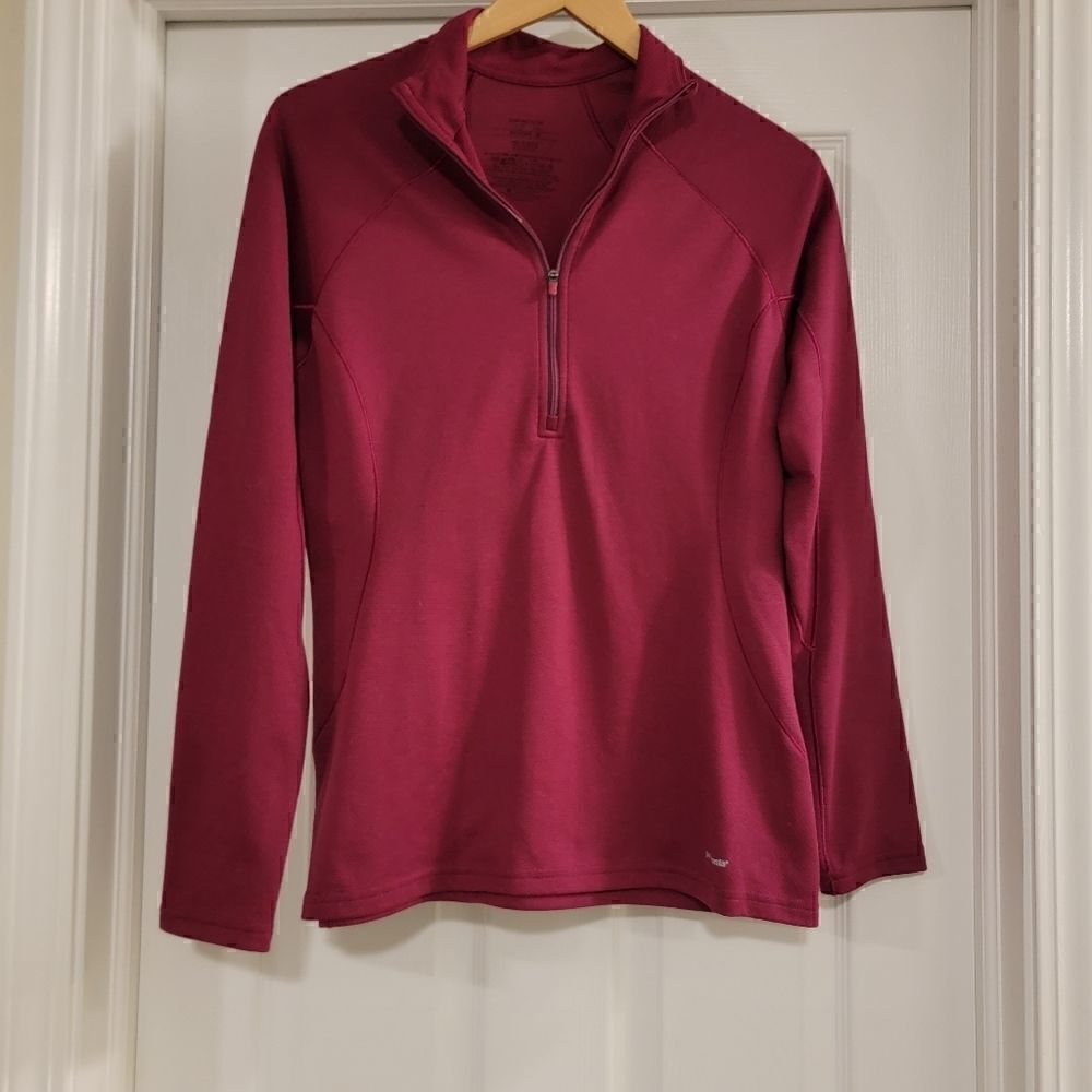 Patagonia Performance Baselayer Capilene Quarter Zip Mock-Neck Pullover Top M